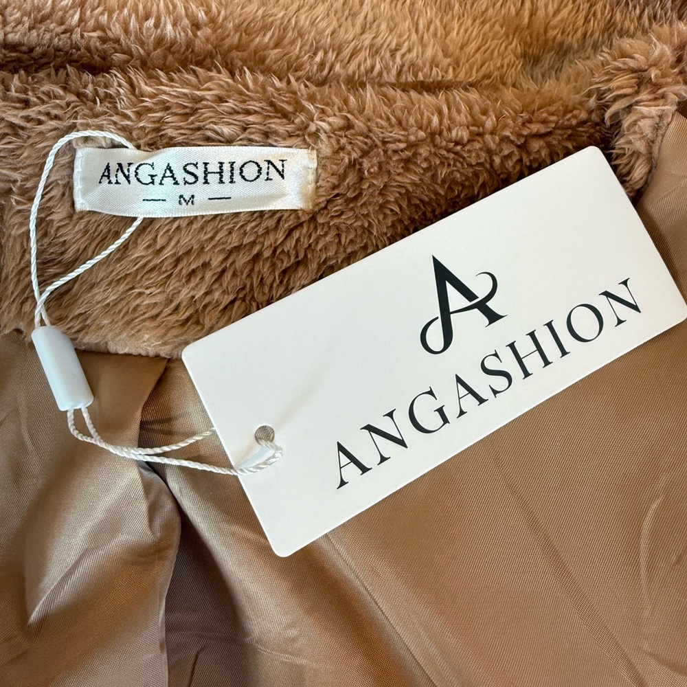 Luxurious Brown Fleece Coat - Picture 3 of 6